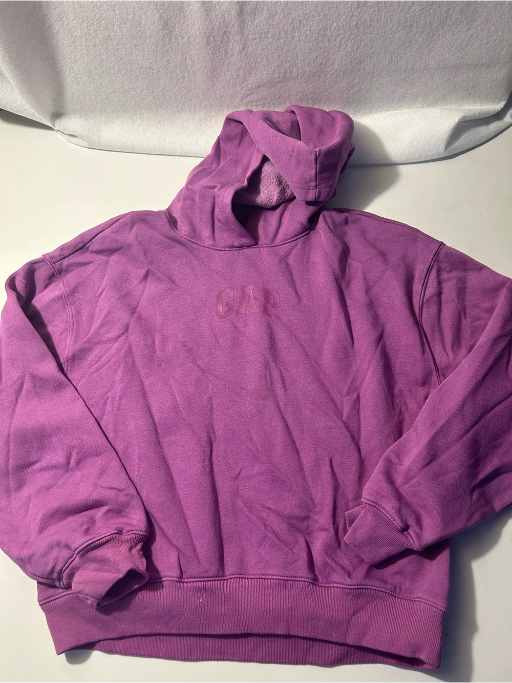 GAP Girls Magenta Crewneck Hoodie Sweatshirt